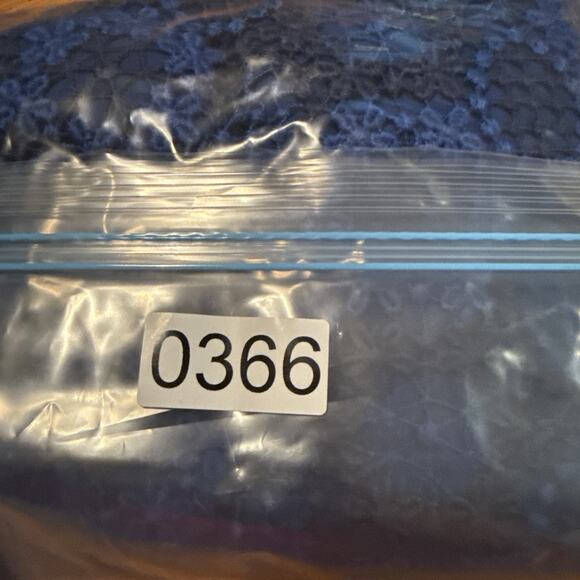 Sandro Paris Lagon Skirt Royal Blue Size 3 (30” Waist) Lace Crochet Overlay - Picture 10 of 10